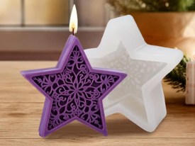 Molde silicona estrella calada